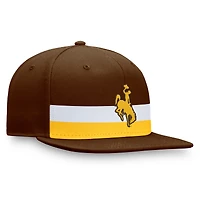 Casquette à visière rabattable Top of the World Brown Wyoming Cowboys pour homme