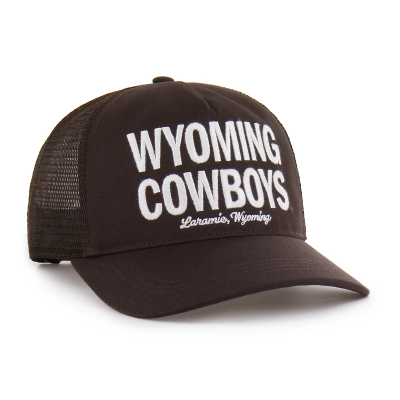 Casquette trucker ajustable Wyoming Cowboys marron '47 pour homme