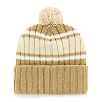 Men's '47 Khaki Wyoming Cowboys Plateau Cuffed Knit Hat with Pom