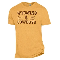 T-shirt The Keeper pour homme, couleur or chiné, des Cowboys du Wyoming
