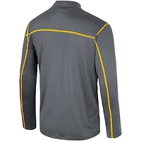 Coupe-vent Cameron Quarter-Zip Colosseum Black Wyoming Cowboys pour hommes