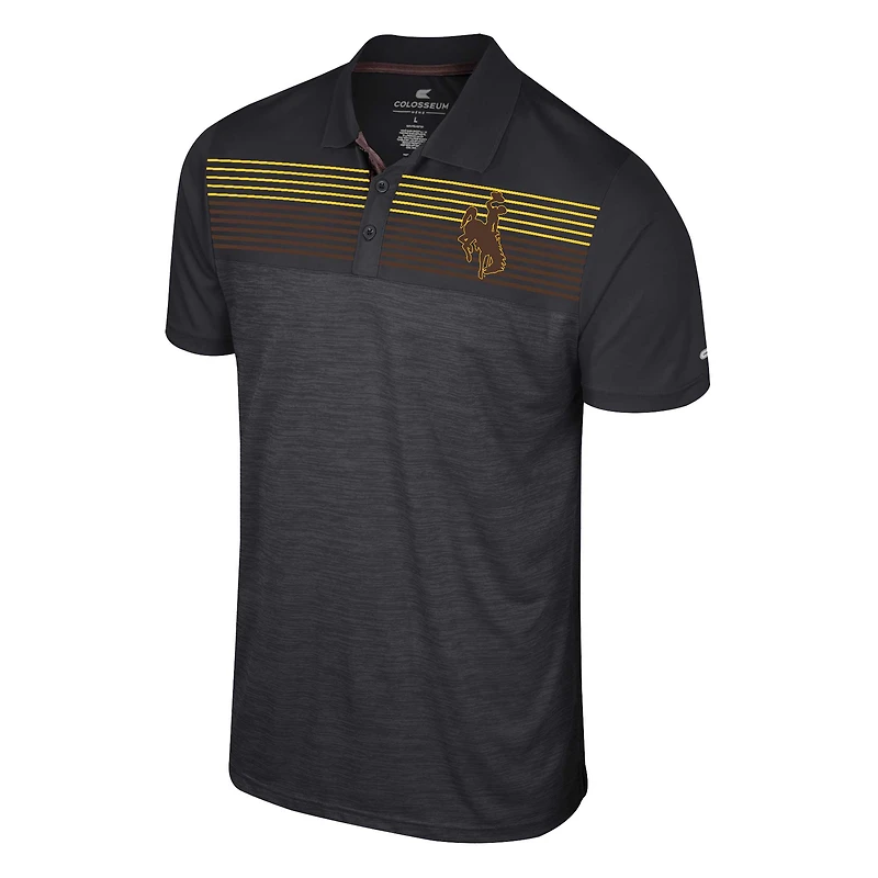 Polo Langmore Colosseum noir Wyoming Cowboys pour hommes
