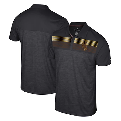 Polo Langmore Colosseum noir Wyoming Cowboys pour hommes