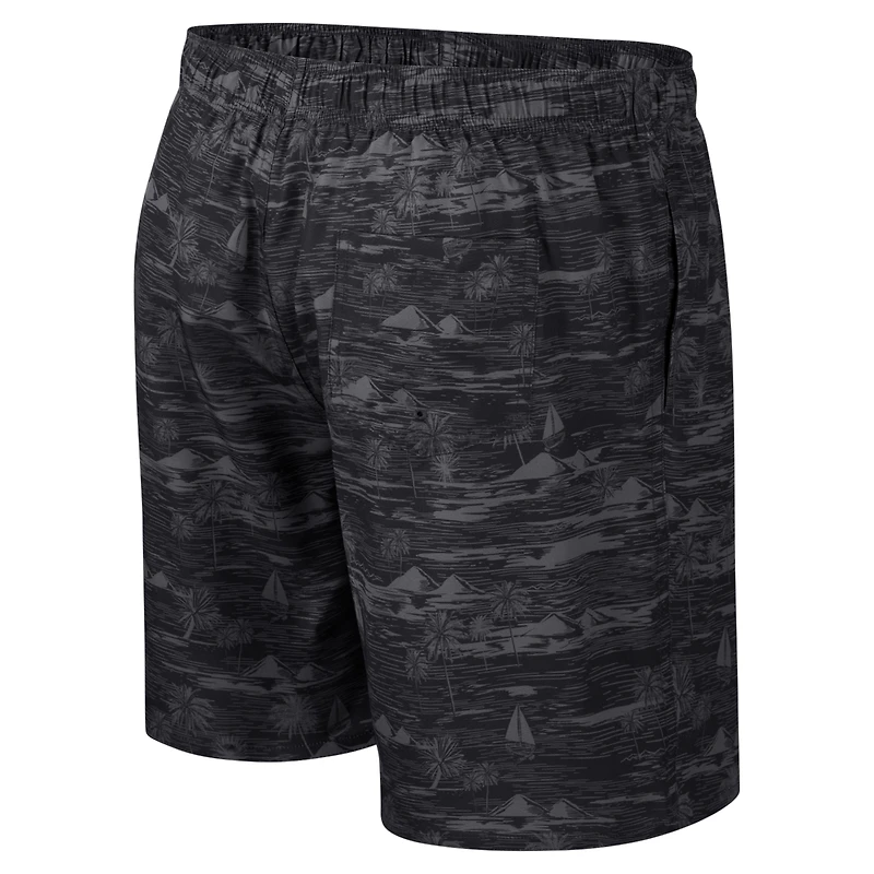 Short de bain Ozark Colosseum noir Wyoming Cowboys pour hommes