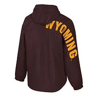 Veste anorak à demi-zip Colosseum Brown pour homme des Wyoming Cowboys