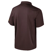 Chemise boutonnée de bowling pour homme, marron Colosseum, Wyoming Cowboys Strike