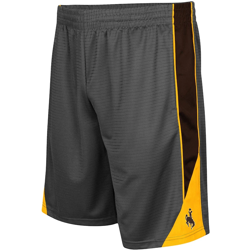 Short de sport Colosseum Charcoal Wyoming Cowboys pour homme