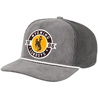 Men's Colosseum  Gray Wyoming Cowboys Where's My Hat Podium Adjustable Trucker Hat