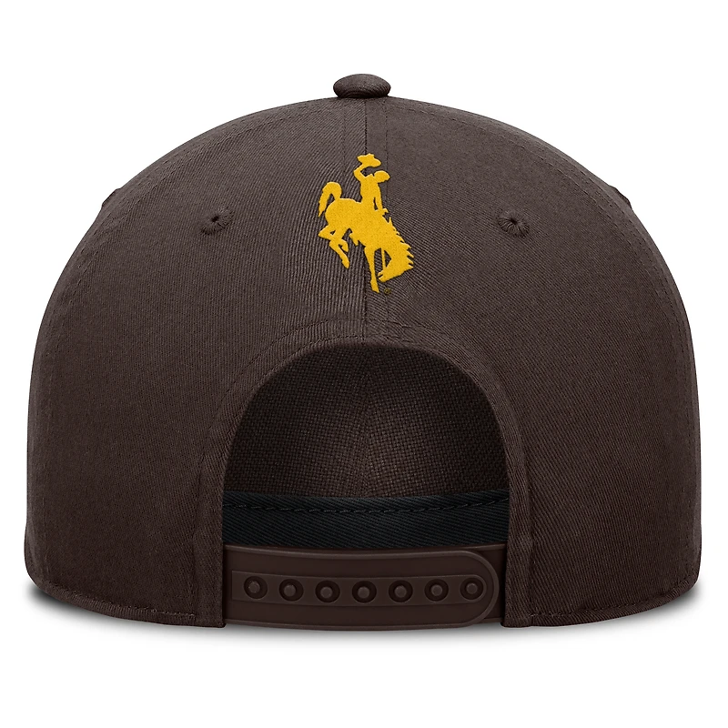 Men's Fanatics  Brown Wyoming Cowboys Foul Ball Rope Adjustable Hat
