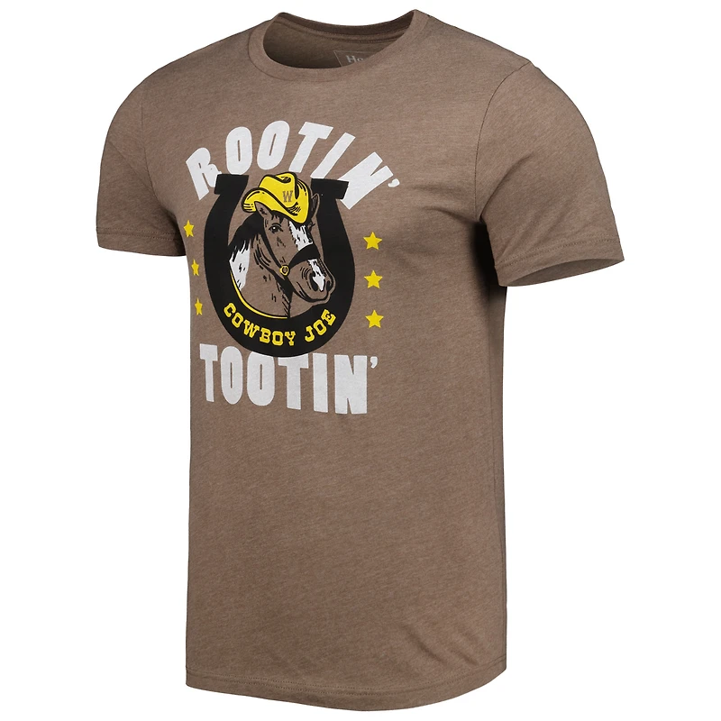 T-shirt Homefield Brown Wyoming Cowboys pour homme