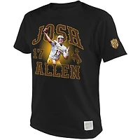 Men's Original Retro Brand Josh Allen Black Wyoming Cowboys Name & Number T-Shirt