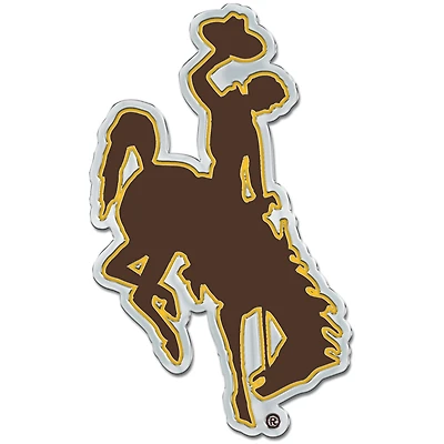 WinCraft Wyoming Cowboys Colored Chrome Auto Emblem