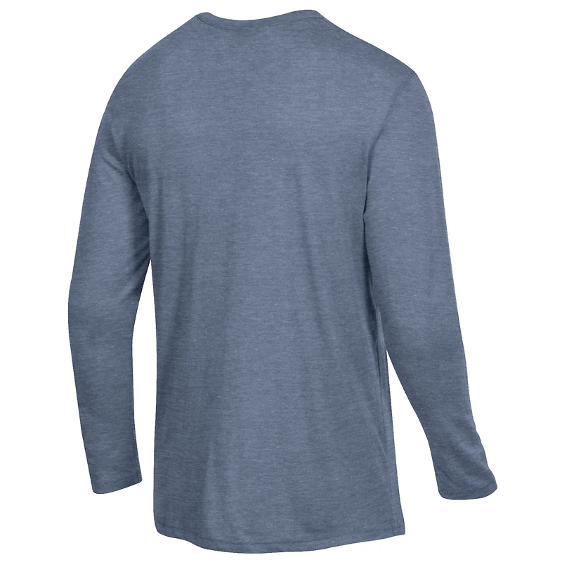 T-shirt à manches longues bleu marine chiné pour homme, motif gardien des Xavier Musketeers