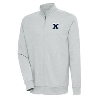Veste zippée intégrale Xavier Musketeers Antigua Heather Grey pour homme