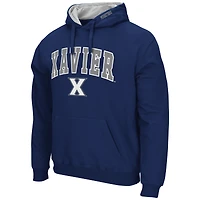 Men's Colosseum  Heather Gray Xavier Musketeers Arch & Logo Hoodie