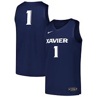 Maillot de basket-ball réplique Nike #1 bleu marine Xavier Musketeers pour homme