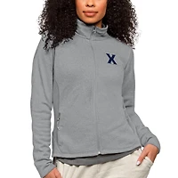 Veste zippée intégrale pour femme, gris chiné, style Xavier Musketeers Course, Antigua