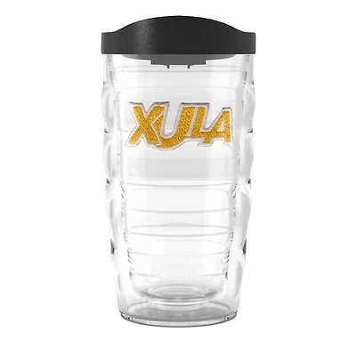 Ruée vers l'or de l'Université Tervis Xavier de Louisiane 10oz. Gobelet ondulé emblème