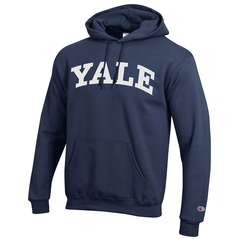 Men's Champion Navy Yale Bulldogs Basic Arch Fleece Pullover Hoodie