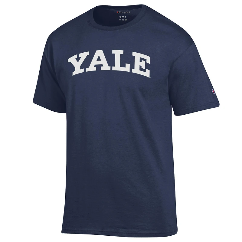 Men's Champion Navy Yale Bulldogs Basic Arch T-Shirt