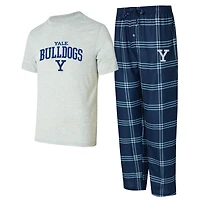 Men's Concepts Sport Yale Bulldogs T-Shirt & Pants Sleep Set