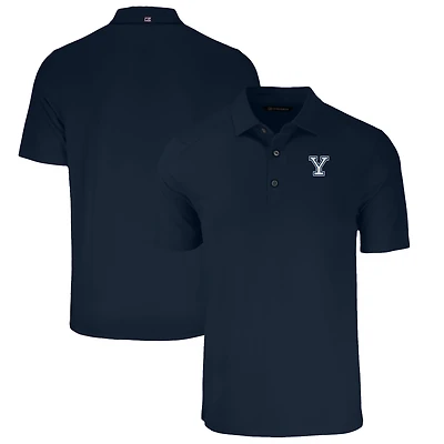 Men's Cutter & Buck Navy Yale Bulldogs Big Tall Forge Eco Stretch Recycled Polo