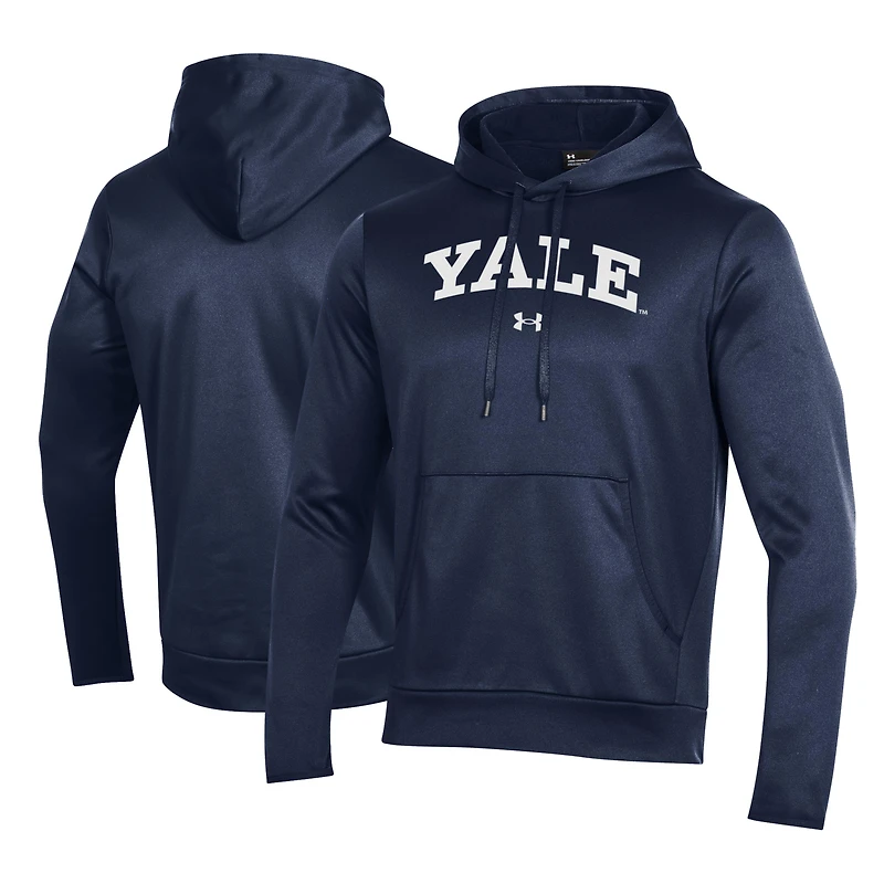 Men's Under Armour Navy Yale Bulldogs All Day Fleece Pullover Hoodie