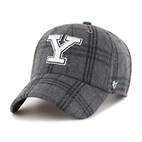 Unisex '47  Gray Yale Bulldogs Plaid Windowpane Clean Up Adjustable Hat