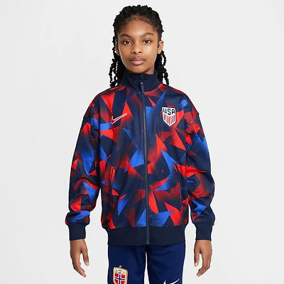 Veste zippée Nike Navy USMNT 2025 Academy Pro Anthem pour jeune