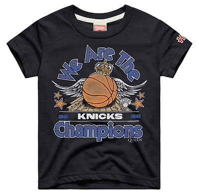 Youth Homage Charcoal New York Knicks x Queen 2026 NBA Finals Champions Tri-Blend T-Shirt