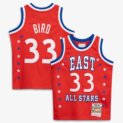 Maillot Swingman rouge Mitchell & Ness Larry Bird 1983 NBA All-Star Game Hardwood Classics pour enfant