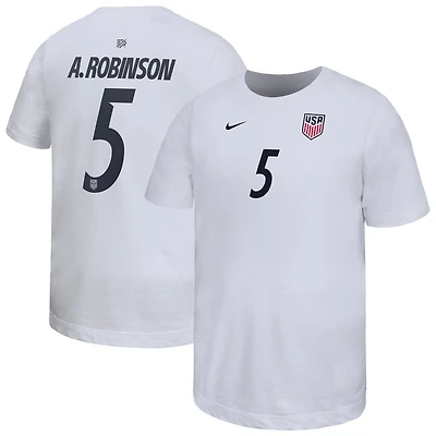 Youth Nike Antonee Robinson White USMNT Home Player Name & Number T-Shirt