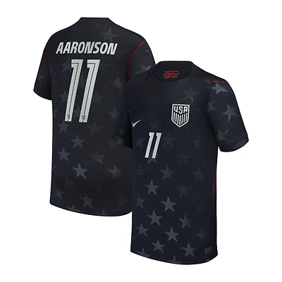 Maillot réplique Nike Brenden Aaronson bleu USMNT extérieur 2026/27 pour jeunes