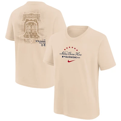 Youth Nike Natural 2026 MLB All-Star Game Liberty Bell T-Shirt