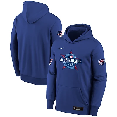 Sweat à capuche Therma-FIT Nike Rush bleu pour enfant, édition spéciale Ligue américaine 2026 du match des étoiles de la MLB