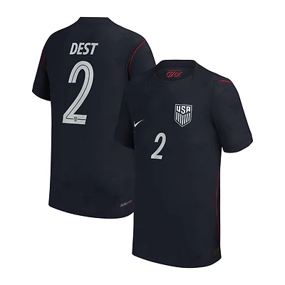 Youth Nike Sergiño Dest Blue USMNT 2026/27 Away Stadium Replica Jersey