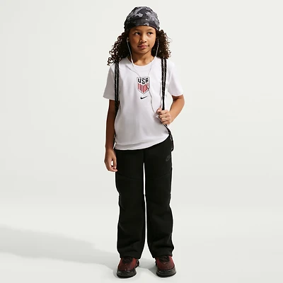 T-shirt Nike blanc pour jeunes avec écusson de l'équipe nationale américaine