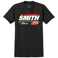 Men's Front Row Motorsports Black Zane Smith Speedy Cash Car T-Shirt