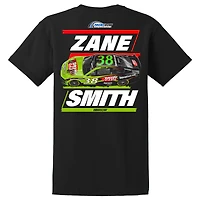 Men's Front Row Motorsports Black Zane Smith Speedy Cash Car T-Shirt