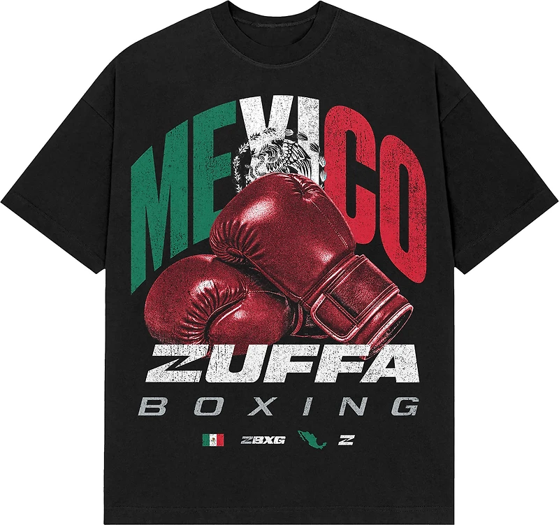 T-shirt noir Zuffa Boxing Mexique pour homme