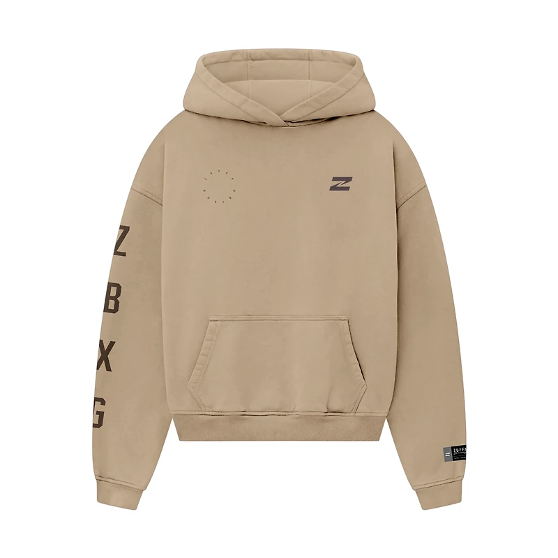 Sweat à capuche ton sur Sand Zuffa Boxing Puff pour hommes