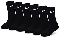 Nike Boys Nike 6 Pack Dri-FIT Performance Basic Crew Socks - Boys' Preschool Black Size XS