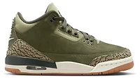 Jordan Boys Retro 3 - Boys' Grade School Basketball Shoes Medium Olive/Neutral Olive/Sequoia