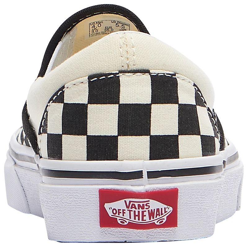 Vans Boys Classic Slip On - Boys' Grade School Shoes Black/True White