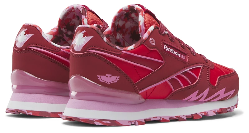Reebok Boys Reebok Step & Flash Classic Leather - Boys' Preschool Shoes Red/Pink/White Size 03.0