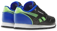 Reebok Boys Classic Leather Step N Flash - Boys' Preschool Shoes Solar Lime/Black/Optimum Blue