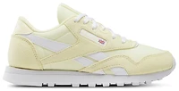Reebok Girls Classic Nylon - Girls' Grade School Running Shoes Bleached Yellow/White
