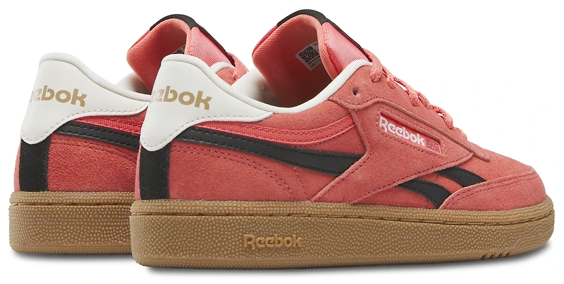 Reebok Boys Club C Revenge - Boys' Grade School Shoes Black/Sunset Coral/Gum