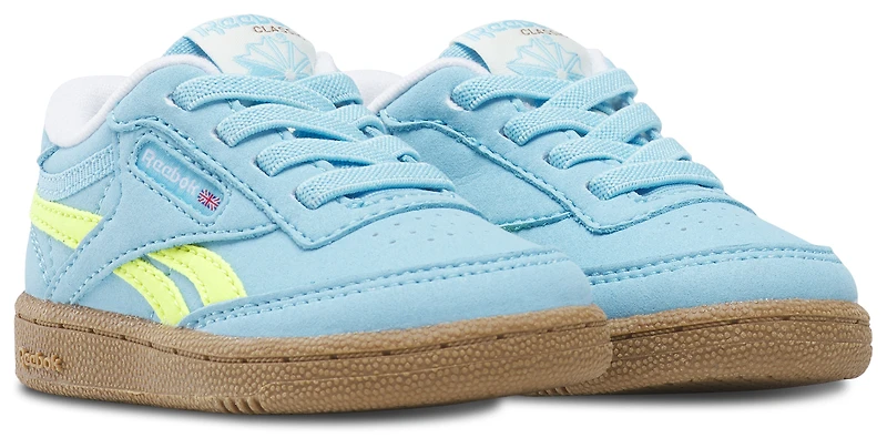 Reebok Girls Club C Revenge - Girls' Toddler Shoes Solar Acid Yellow/Digital Blue/Gum