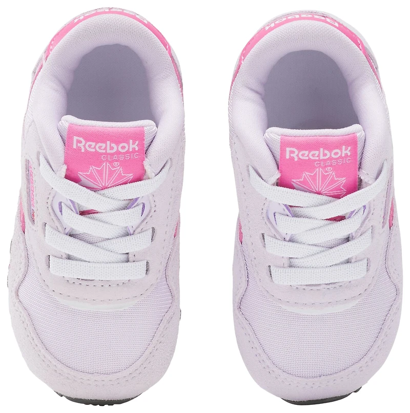 Reebok Boys CL Nylon - Boys' Toddler Shoes True Pink/Digital Gleam/White